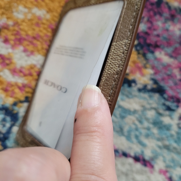 Coach Brown Card Holder | Used, See Images - Picture 3 of 7